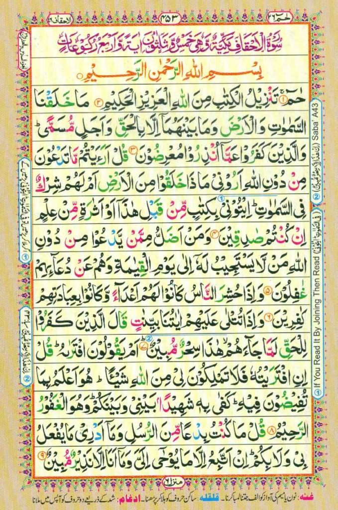 Surah Al Ahqaf Page 1