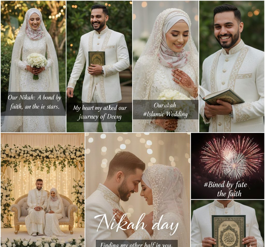 Islamic Weeding Captions